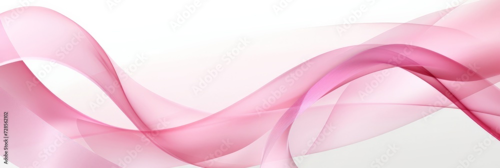 Flowing pink ribbon-like background, conceptual for Breast Cancer Awareness theme Flowing pink ribbon-like background, conceptual for Breast Cancer Awareness theme