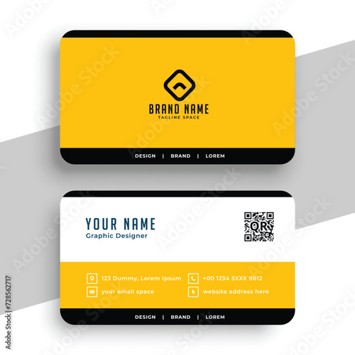 Vector professional modern business card design
