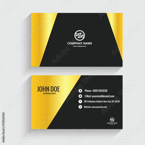 Vector professional modern business card design
