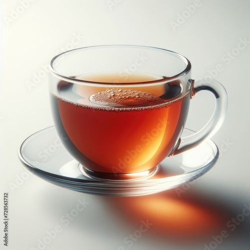 cup of tea on a white background 