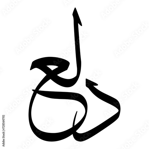Dalu Muslim Girls Name Sulus Font Arabic Calligraphy  photo