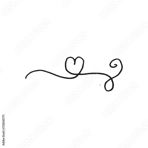 Hand drawn vector illustration heart