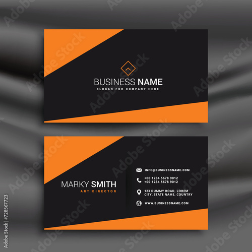 Vector professional modern business card design
