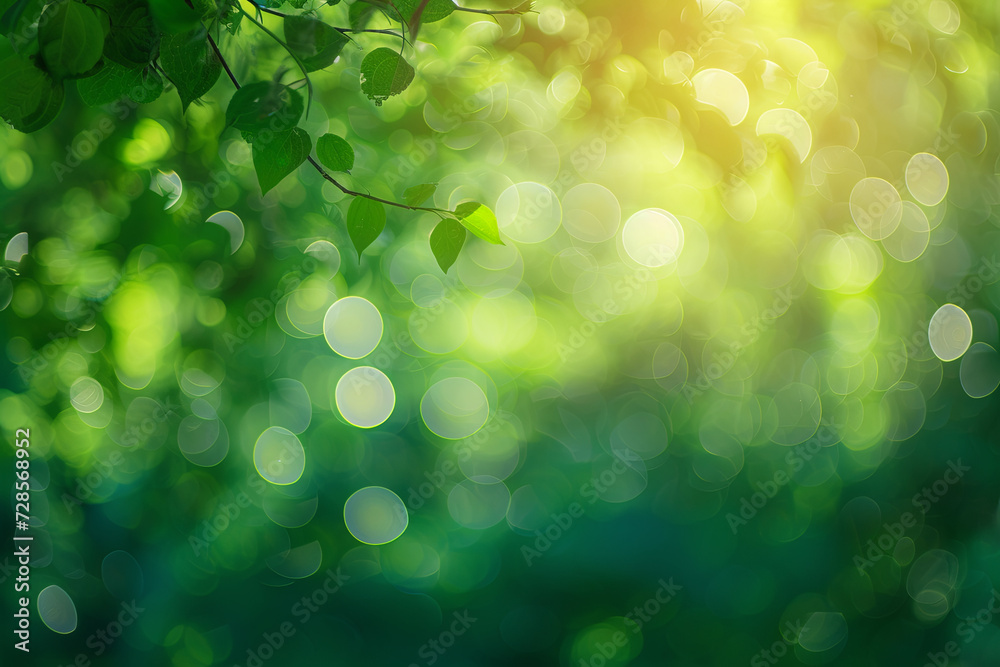 Fototapeta premium Soft blurry natural background with bokeh