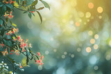 Soft blurry natural background with bokeh