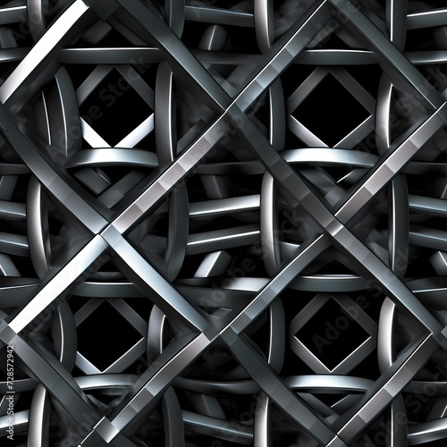 Abstract Metallic Weave Pattern