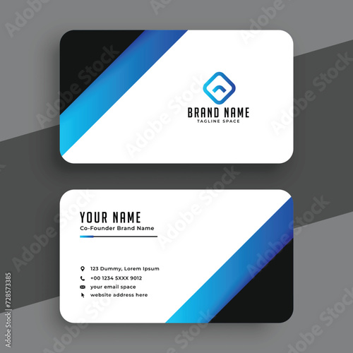 Vector professional modern business card design
