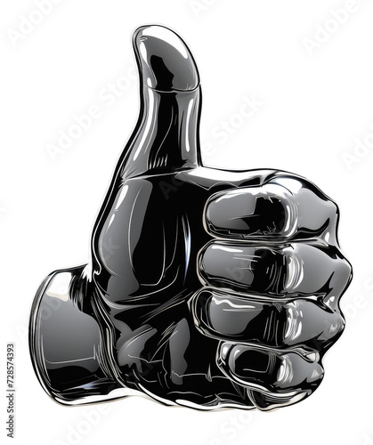 Thumbs Up glass illustration photo