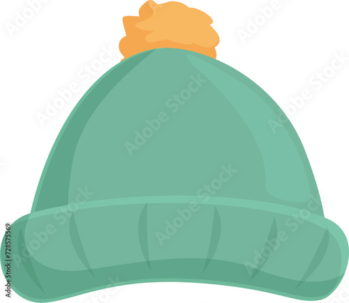 Pet winter hat icon cartoon vector. Costume pet care. Cute smile breed