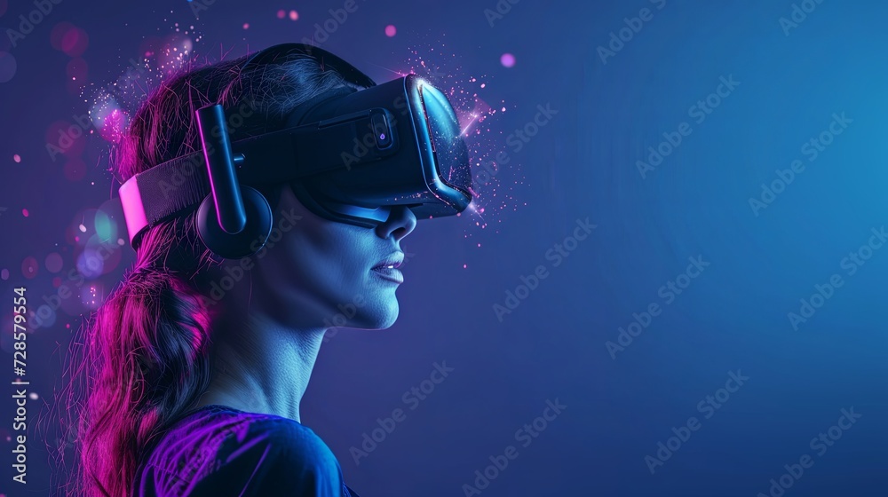 dj girl with headphones