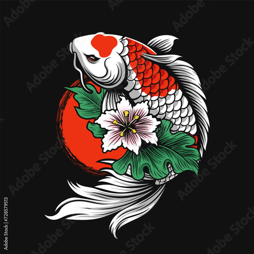 Colorful koi carp
