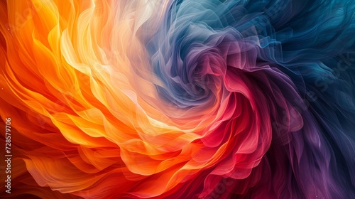 A mesmerizing swirl of vibrant colors, embodying the intensity of passionate romance