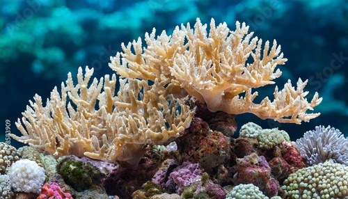 small coral reef isolated on transparent background © Wayne