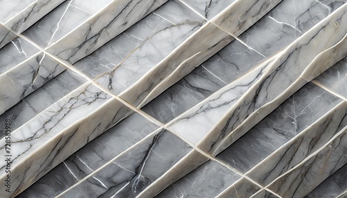 marble texture in grayish white showcases a smooth shiny criss cross pattern photo