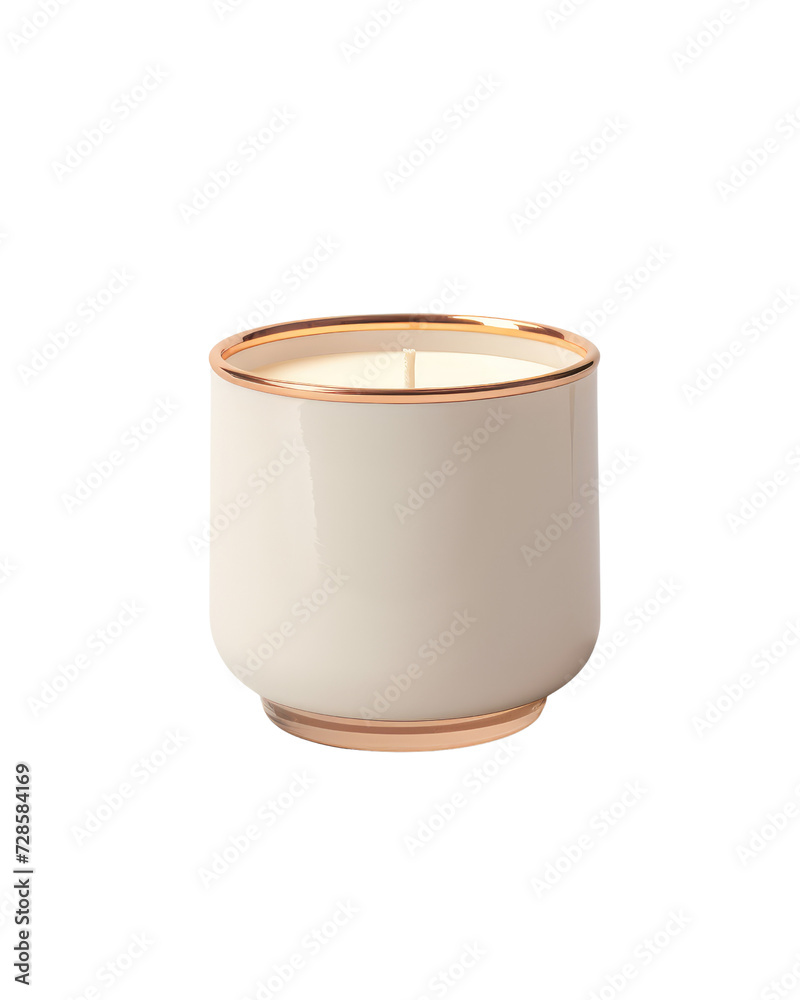 Elegant Scented Candle Isolated on Transparent Background Elegant Scented Candle Isolated on Transparent Background