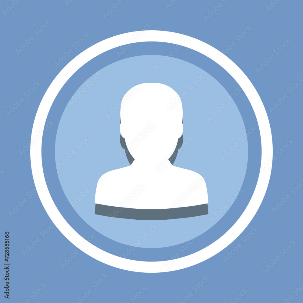 User Icon Vector. Profile icon vector in trendy flat style. Profile icon image, Profile icon illustration isolated on blue background User Icon Vector. Profile icon vector in trendy flat style. Profile icon image, Profile icon illustration isolated on blue background