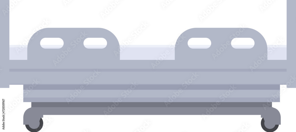 Covid hospital bed icon cartoon vector. Doctor care. Man clinic Covid hospital bed icon cartoon vector. Doctor care. Man clinic