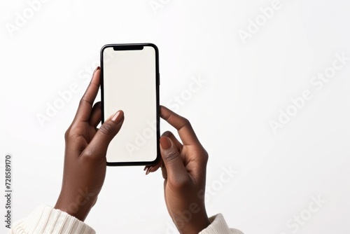 Person Holding a Cell Phone in Their Hands