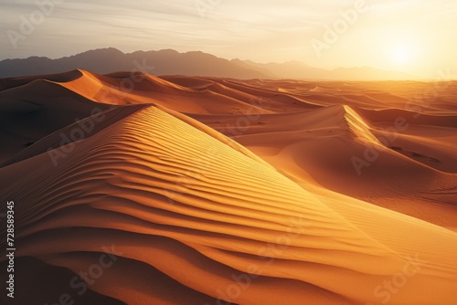 The Sun Sets Over the Sand Dunes