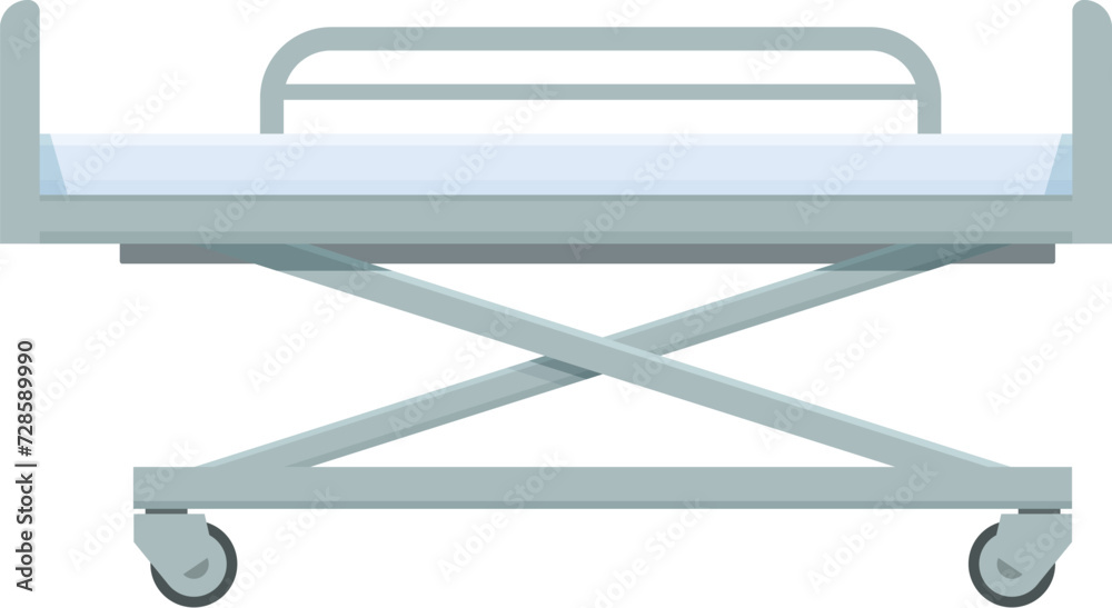Care person bed icon cartoon vector. Hospital bed. Helping doctor Care person bed icon cartoon vector. Hospital bed. Helping doctor