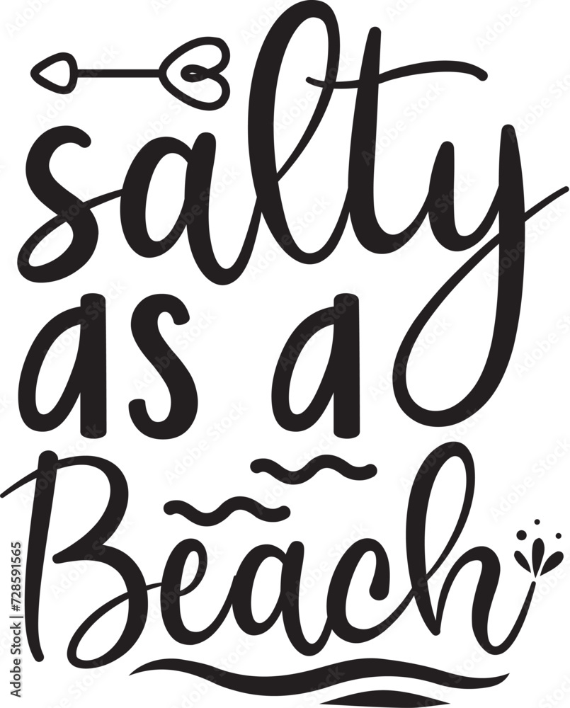Obraz premium salty as a beach