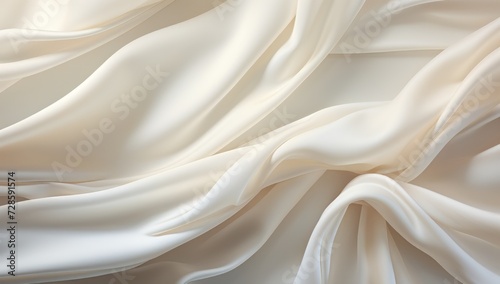 Close-Up View of a White Fabric