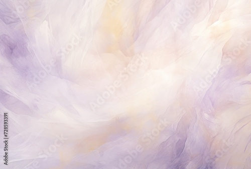 Abstract Painting of White and Purple Colors