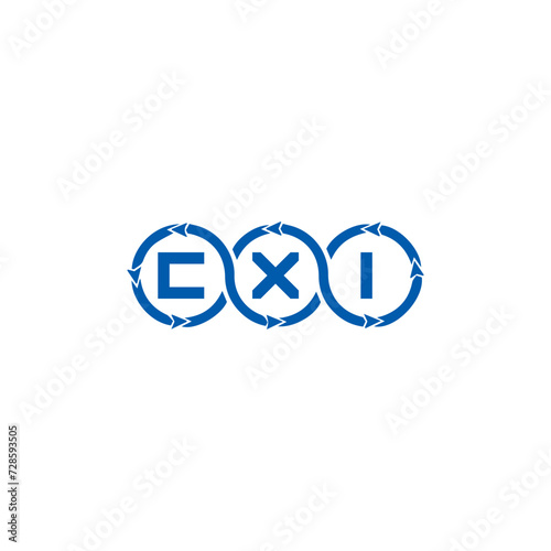  CXI logo. CXI set , C X I design. White CXI letter. CXI, C X I letter logo design. Initial letter CXI letter logo set, linked circle uppercase monogram logo. C X I letter logo vector design.