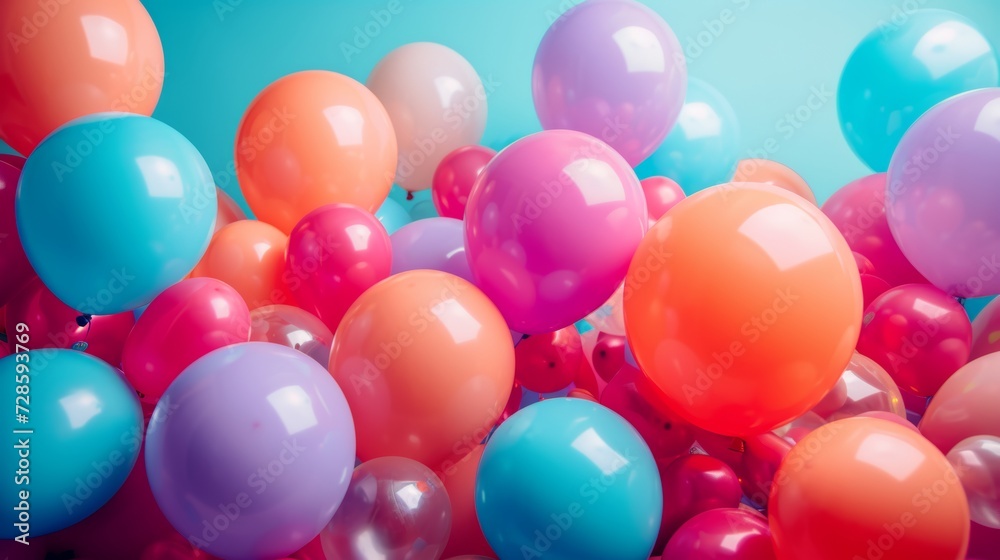 custom made wallpaper toronto digitalA playful balloon-themed backdrop with a clean frame, showcasing balloons of various sizes