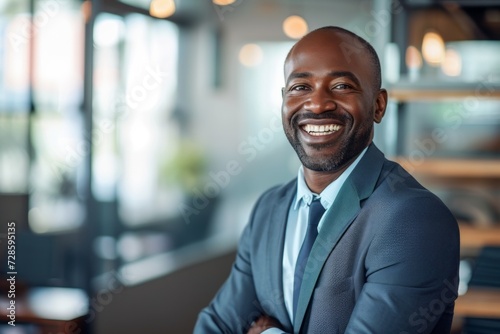 Smiling Man in a Suit and Tie
