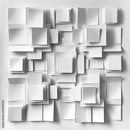 White Wall With Numerous Squares