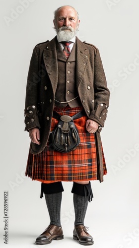 A Man in a Kilt and a Beard