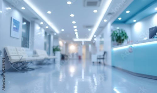 abstract blurred clinic interior 
