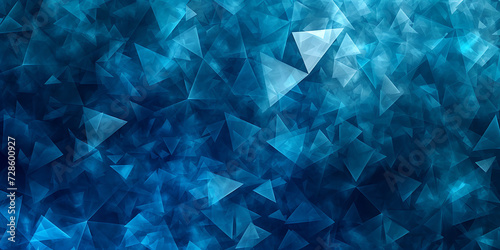 a blue light geometric seamless pattern in triangle s photo