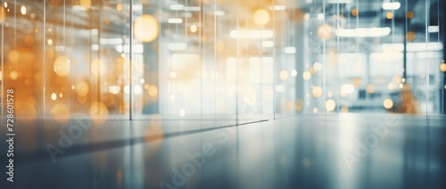 Blurry Photo of a Room With Glass Walls