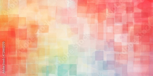 Multicolored Background of Squares and Rectangles photo