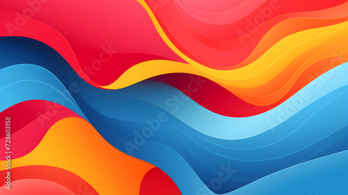 abstract colorful wave background,, Simple and minimalistic abstract background with a colorful gradient creating a visually pleasing