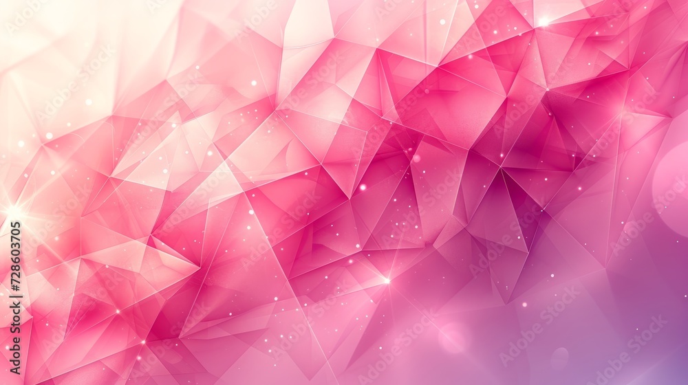 Naklejka premium abstract pink geometric pattern background