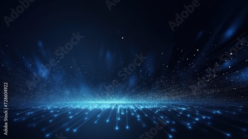 Technology Particle Storm Abstract Background
