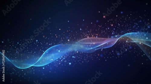 Technology Particle Storm Abstract Background