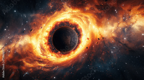 Artistic image of a black hole