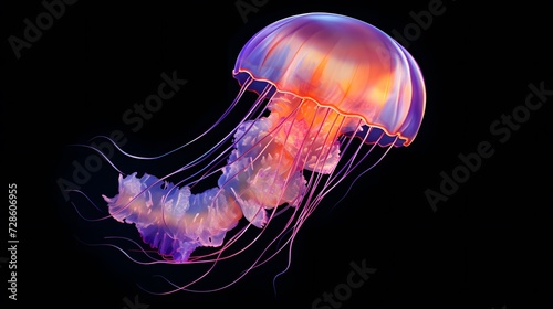 Jellyfish isolated on transparent background © Ziyan Yang
