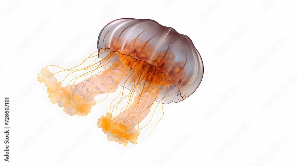 Jellyfish isolated on transparent background