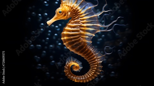 Seahorse isolated on transparent background © Ziyan Yang