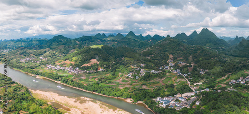 Landscape of yangshuo guilin china