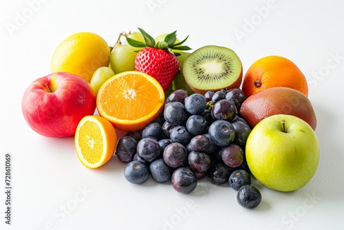 Pile of Fruit on White Table