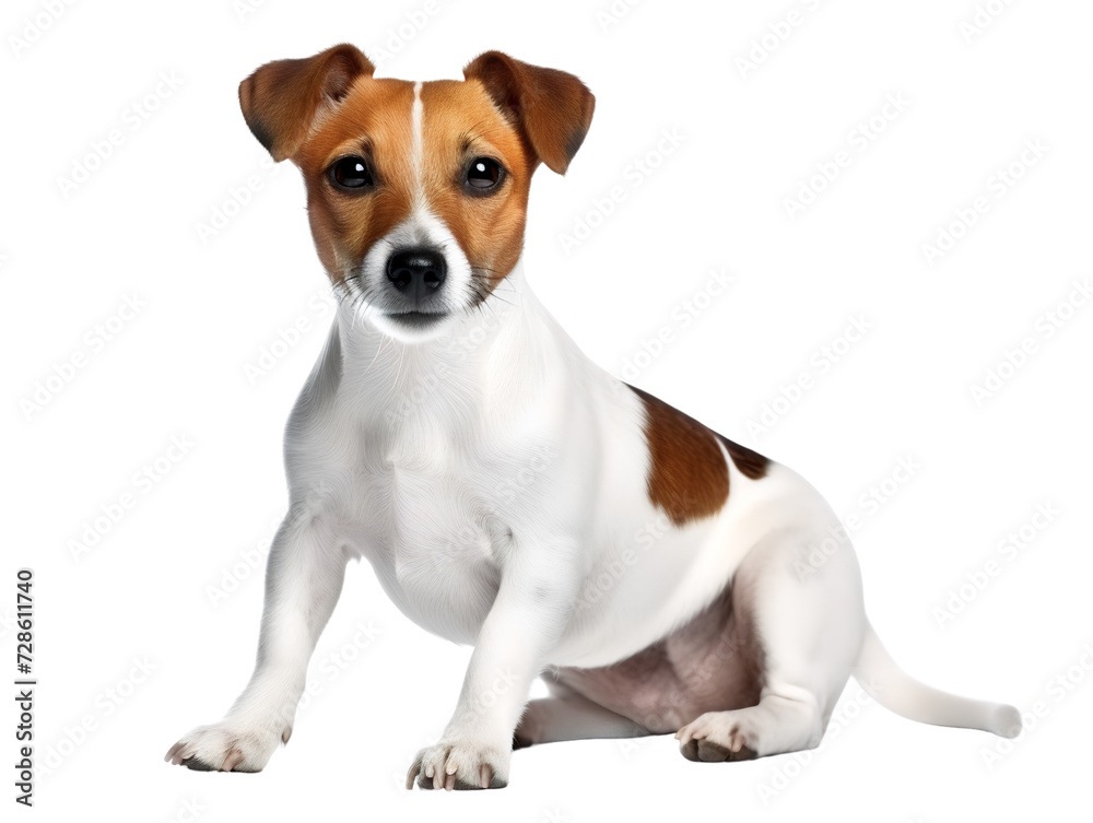 Jack Russell Terrier, isolated on a transparent or white background