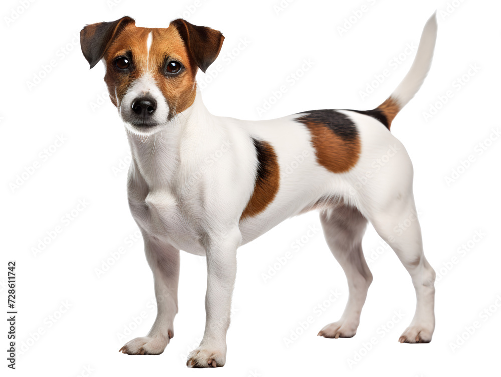 Jack Russell Terrier, isolated on a transparent or white background