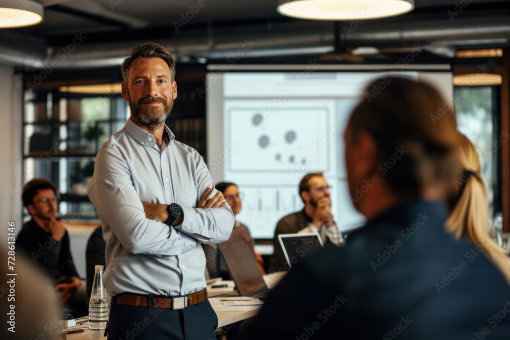 Conference training planning or learning coaching. Business concept, Generative AI Conference training planning or learning coaching. Business concept, Generative AI