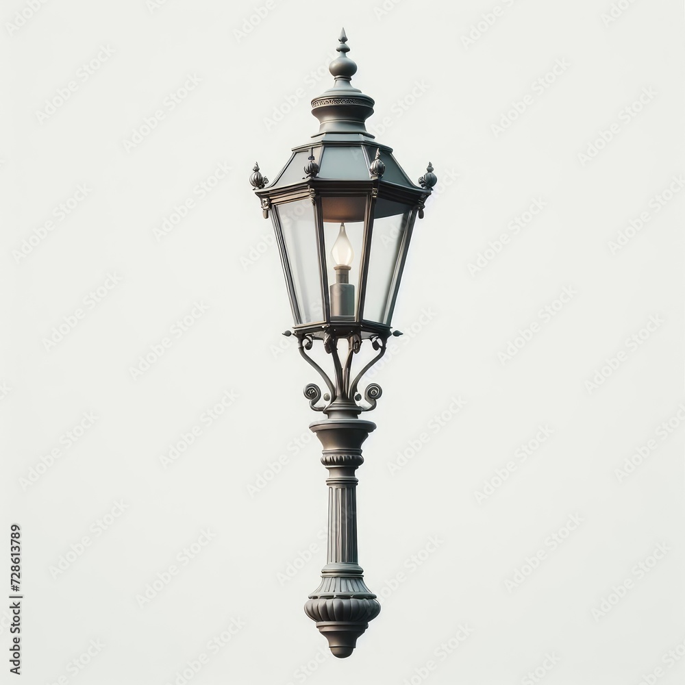 old street lamp in the city
